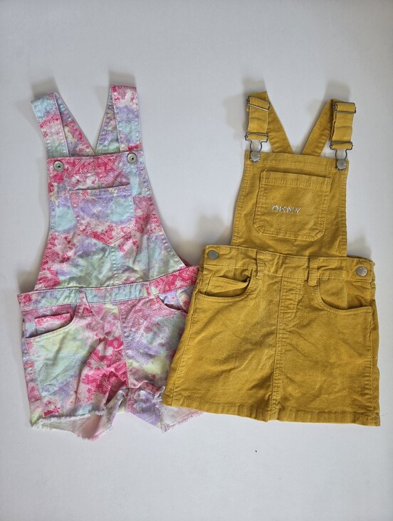 The Children's Place Other - Bundle of 2 overalls skirt and shorts tie dye corduroy girls 5T/6T